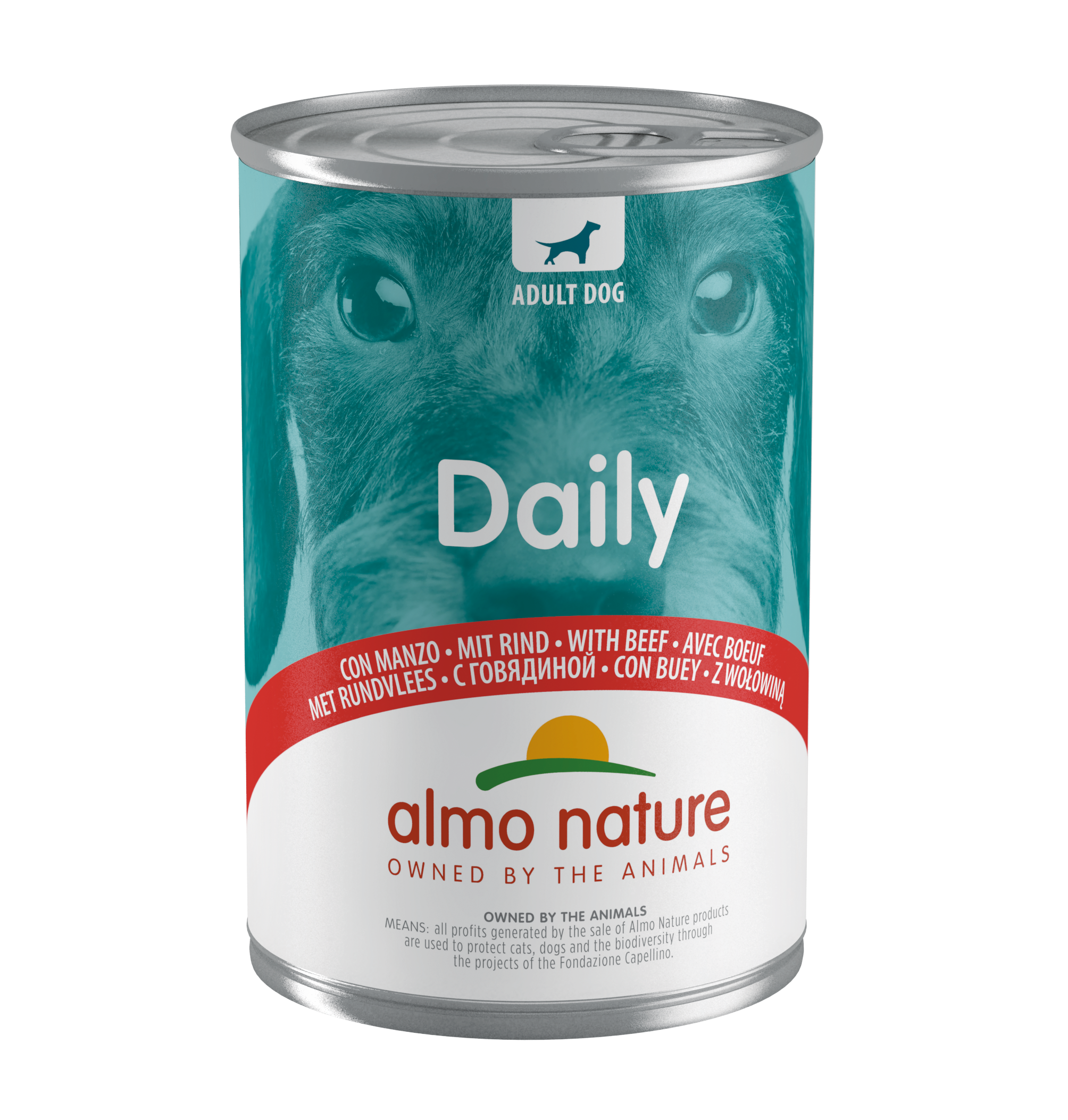 картинка Almo Nature консервы для собак "Меню с говядиной" от зоомагазина Кандибобер