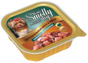 картинка Консервы для собак "Smolly dog"  Индейка с потрошками от зоомагазина Кандибобер