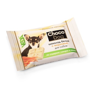 картинка Шоколад белый с морковью "Choco Dog" для собак от зоомагазина Кандибобер