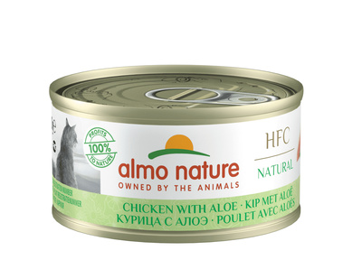 картинка Almo Nature консервы низкокалорийные для Кошек "Курица с алоэ" от зоомагазина Кандибобер