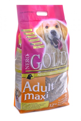 картинка Корм NERO GOLD super premium для взрослых собак крупных пород (Adult Maxi 26/16) от зоомагазина Кандибобер