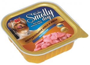 картинка Консервы для собак "Smolly dog"  Телятина от зоомагазина Кандибобер