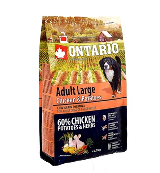 картинка Корм Ontario для собак крупных пород с курицей и картофелем от зоомагазина Кандибобер