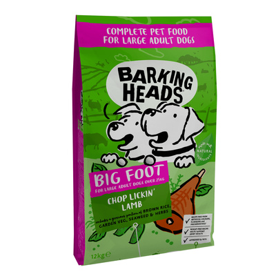 картинка Корм Barking Heads для собак крупных пород с ягненком и рисом "Мечты о ягненке" от зоомагазина Кандибобер