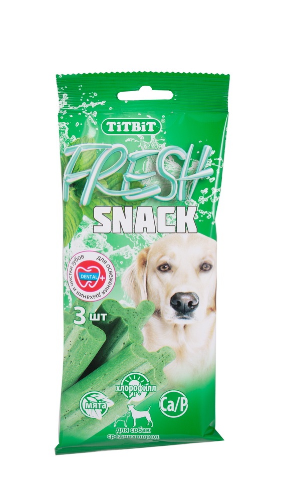 картинка Снек для свежего дыхания Fresh для собак средних пород (3 шт), TiTBiT от зоомагазина Кандибобер