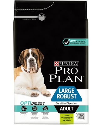 картинка Корм Purina Pro Plan для взрослых собак крупных пород с мощным телосложением с чувствительным пищеварением, с высоким содержанием ягненка от зоомагазина Кандибобер